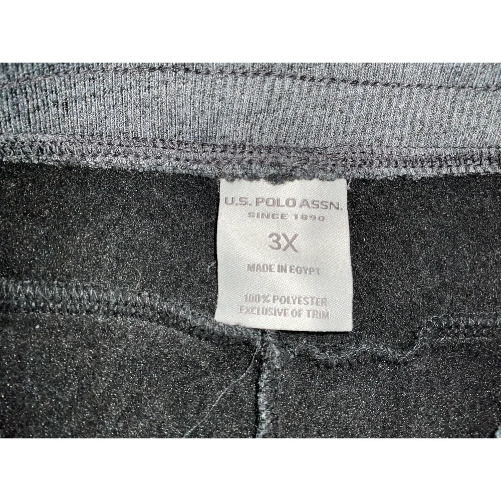 NWT Men's U.S. Polo Assn. Feel‎ Dry Sweat Shorts Drawstring & Pockets Gray - 3XL